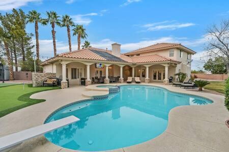 Lux 5Br Vegas Home W Pool, Spa, Games, Near Strip 拉斯维加斯 外观 照片